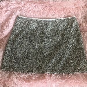Top Shop gold glitter skirt